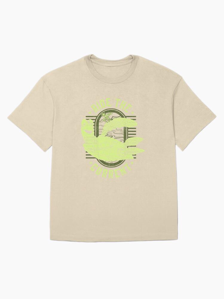 Disney Pixar Earth Day Finding Nemo Turtle Ride The Current Oversized T-Shirt - Image 4