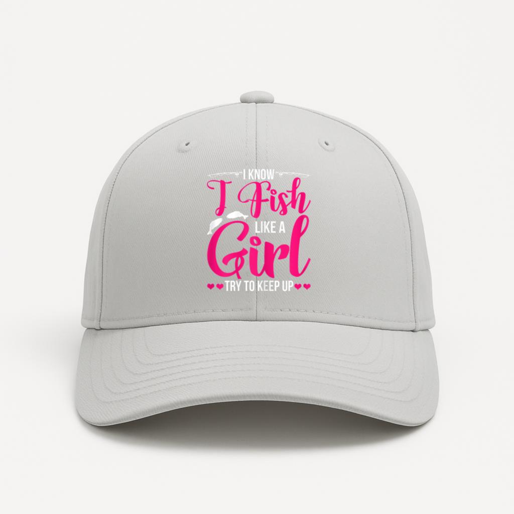 Fish Like Girl Try To Keep Up Cotton Twill Cap 
