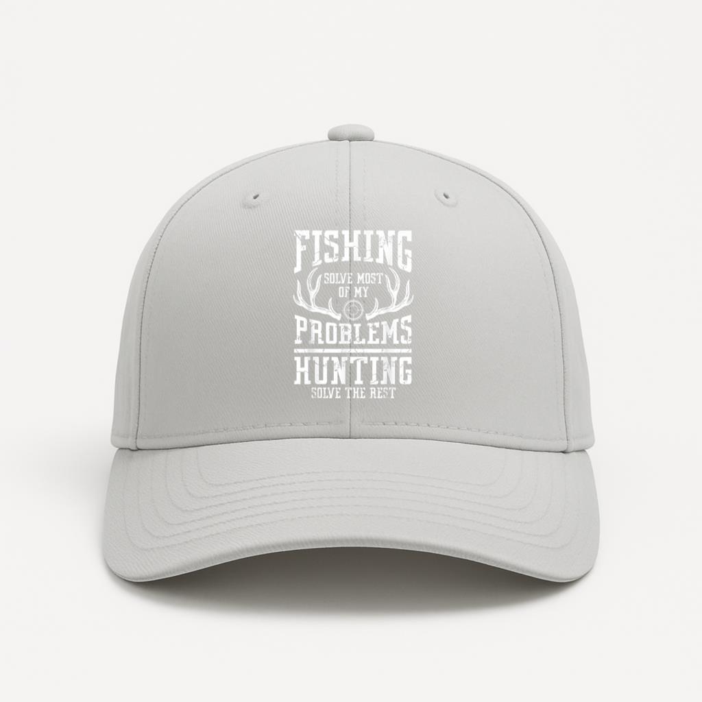 Fishing And Hunting Season Cotton Twill Cap 
