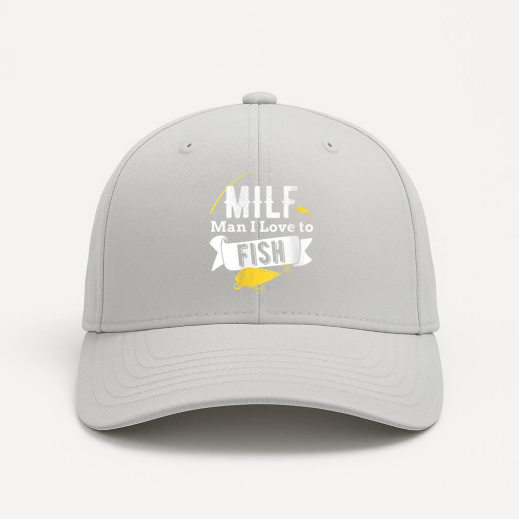 Fishing MILF Man I Love To Fish Cotton Twill Cap 