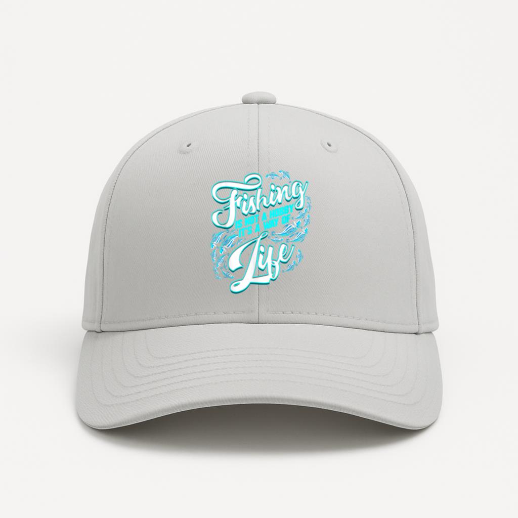 Fishing No Hobby It Is Way Of Life Cotton Twill Cap 