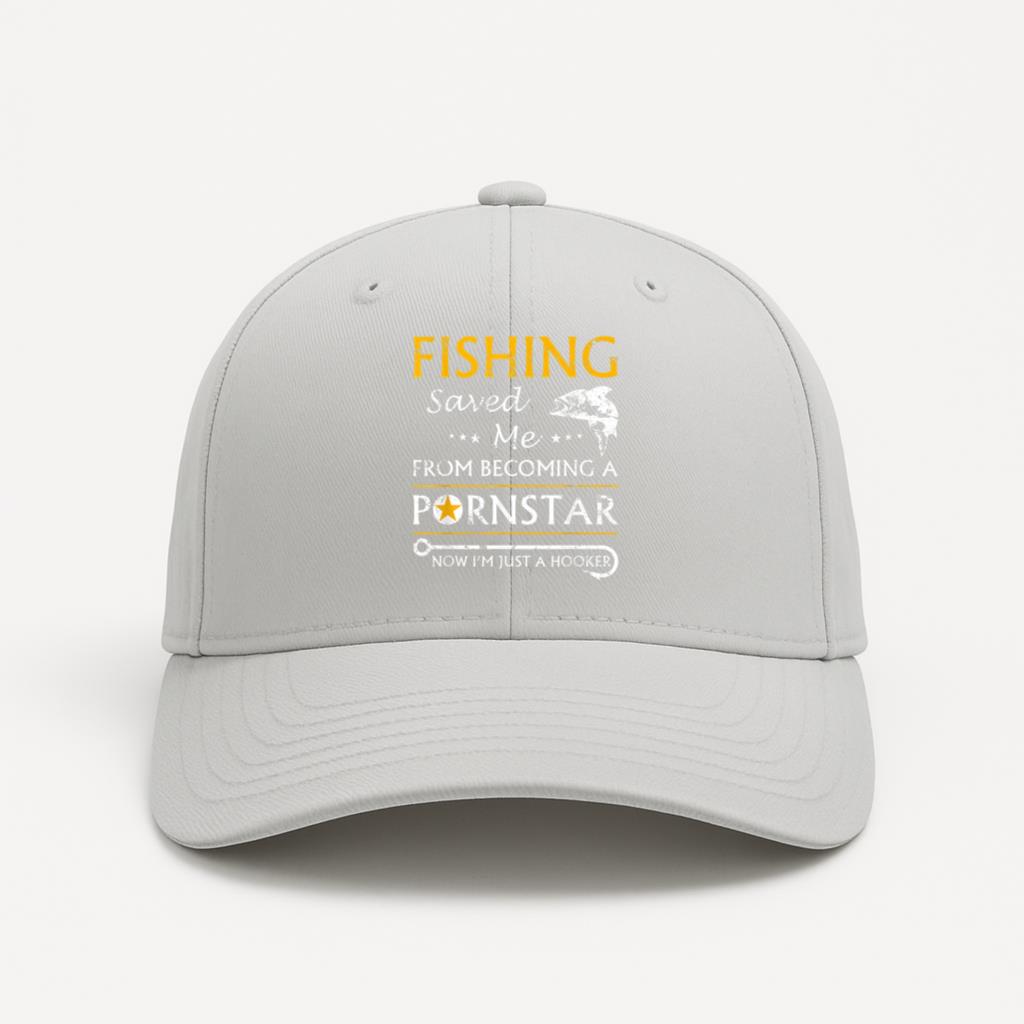 Fishing Now Im Just A Hooker Cotton Twill Cap 