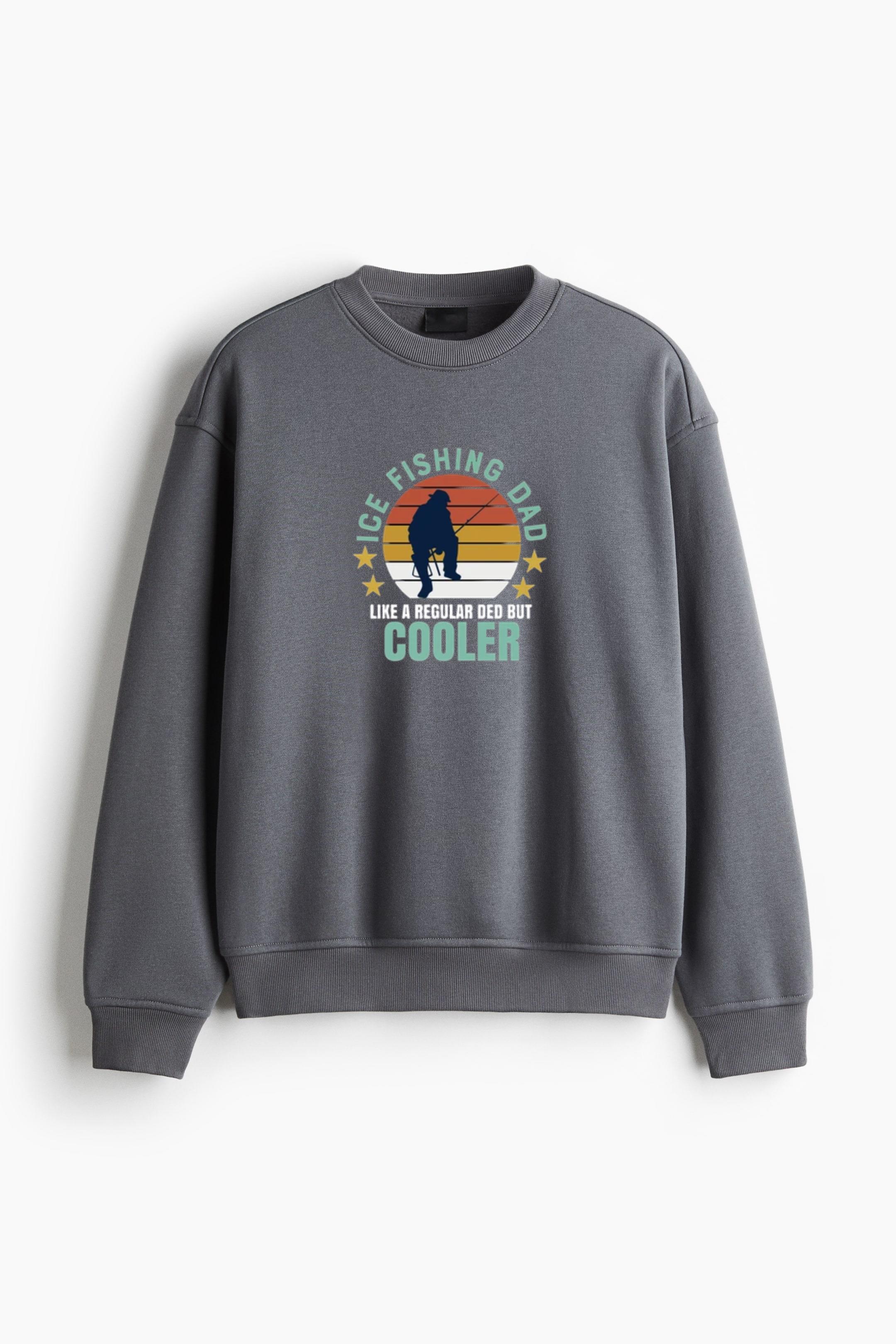 fishing theme slogan graphics illustrations Regular Fit Printed Sweatshirt - Image 2