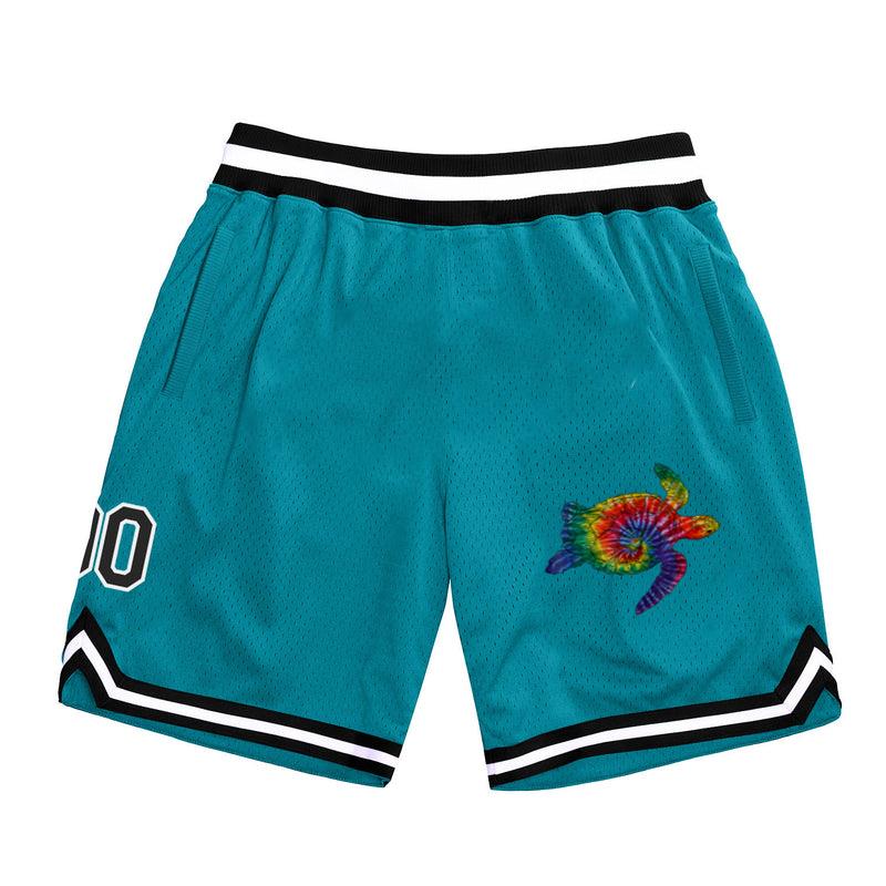 Hippie Sea Turtle Rainbow Classic Basketball Shorts 